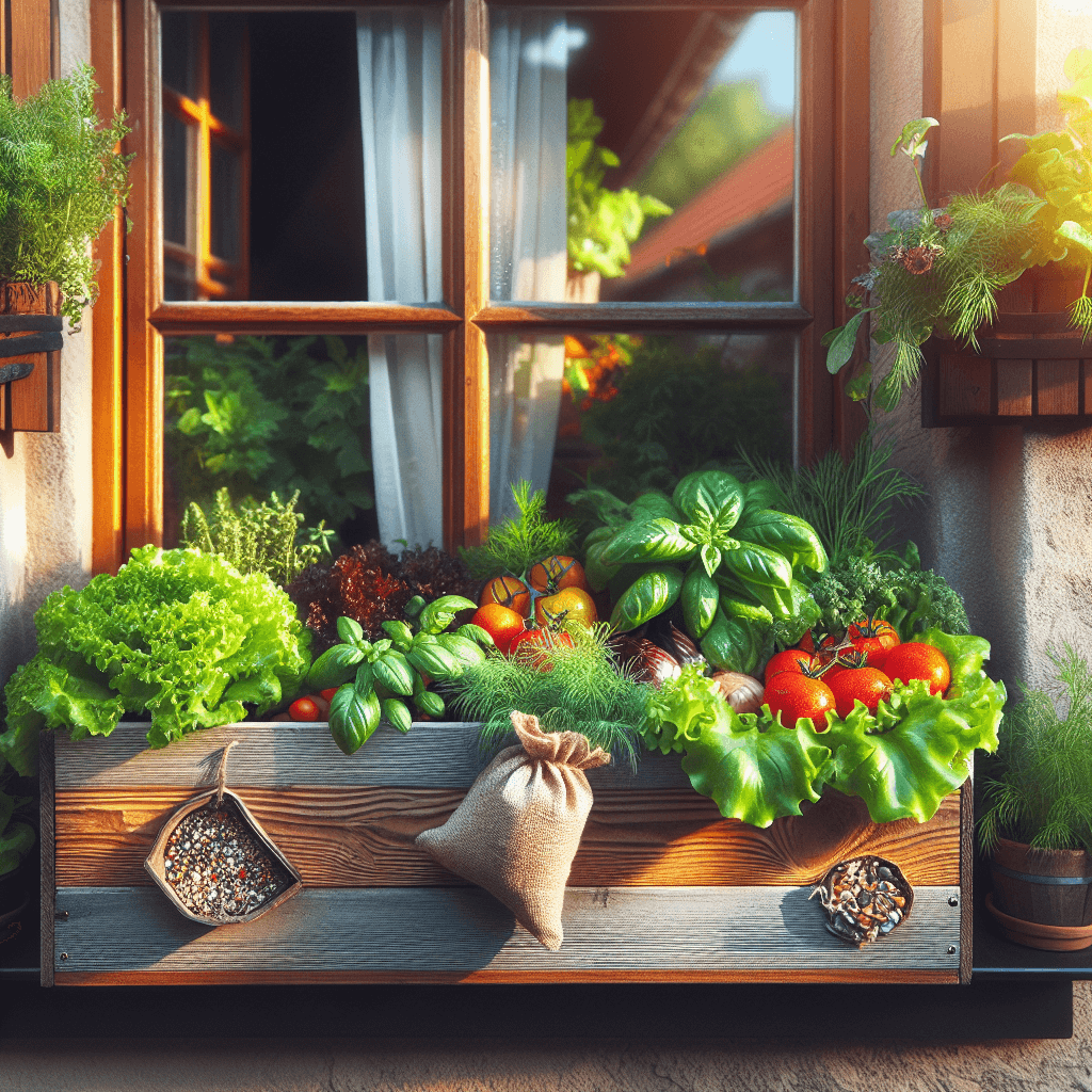 Heirloom Seeds Window Box Gardening: Fresh Food Made Easy