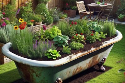 From Bathtub to Garden Bed: Repurposing Household Items for Urban Gardening